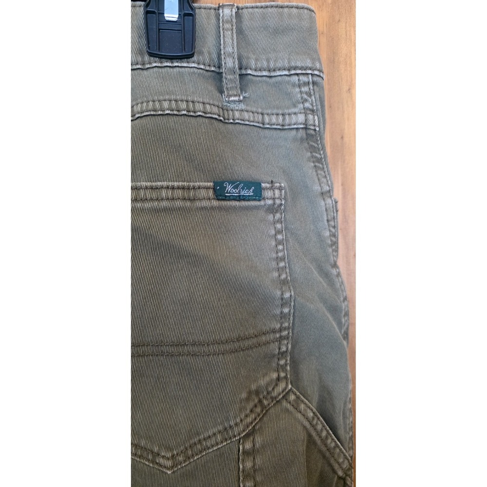 Woolrich Khakis Pants Mens‎ 36x32 Green Straight Fit 5-Pocket Utility Workwear - Picture 3 of 5